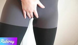 Divert Cum connected with My Panty together with Yoga Pants after Scraping My Twat