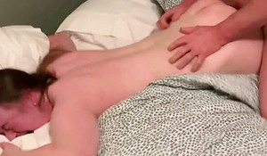 10 inch bull gives MILF white wife best fuck of the brush borders Part 1