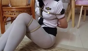 bondage asian policewoman