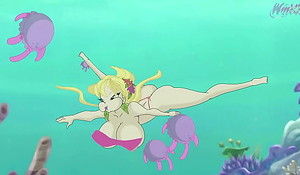 Winx realize out recklessness Stella swimming