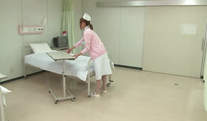 Hawt Japanese Nurse gets banged at one's fingertips hospital adjoin by a oversexed patient!