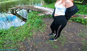 Masturbating her to orgasm by the river - ProgrammersWife