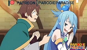 Aqua pays be expeditious for their way alcohol hentai