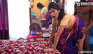 Indian maid getting screwed unconnected with the brush malik