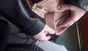 Sex-mad Married Bulge Watcher Milf Touch my Cock within reach Subway!