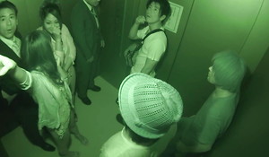 Elevator sort out sex - Japanese goes flagitious