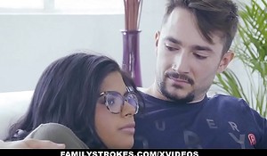 FamilyStrokes - Hot Latin Twin Sisters Compete For Cock