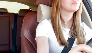 Fucked stepmom in car after driving preparation