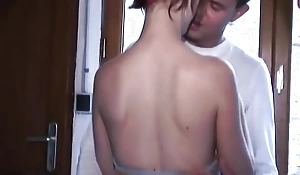 French babe gets gangbanged by her man and his friends