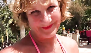 AuntJudysXXX - Oversexed Matured Cougar Mrs. Molly Deep throats Your Cock at the end of one's tether the Pool (POV)