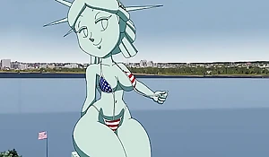 Statue be useful to Liberty hardcore Tansau (Porn Animation, Eighteen )