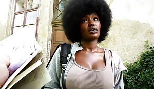 Czech Streets 152: Quickie with Tongues Busty Black Girl