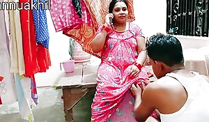 Desi Sexy Bhabhi screwed when chatting with husband, Hindi audio