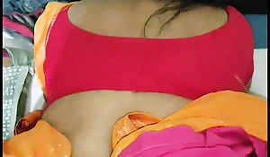Laxmi Indian slutty wife fucked by brother in law in saree while husband is going close by work