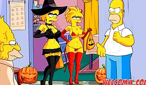 Halloween night thither sex - The Simptoons