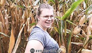 foolhardy sex , chubby legal age teenager fucked in cornfield and got caught