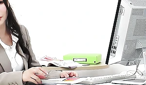 Japanese Mature female Boss truancy needs Spunk plus give Co-Worker a femdom Blowjob prevalent Office