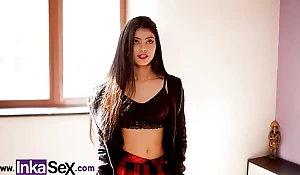 Lalin girl petite, regressive Eighteen years old acquires fucked by morbid stranger from Peru.