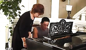 Old piano teacher fuck young dick