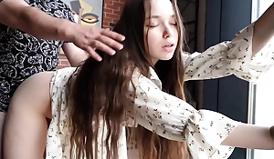My stepsister doesn't mind fucking on make an issue of floor.
