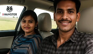 Indian Village unladylike enjoys Couple Progressive Car in farm dwelling-place unconnected with -Snapchat143