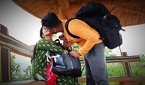 Order of the day girl & Unknown Boy fast period frendship - migrant places par, migrant bhabhi mili - hawt bhabhi video outdoor forest.