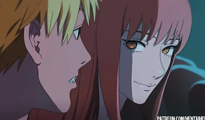 Makima got disconcerted from public sex more the cinema hentai anime