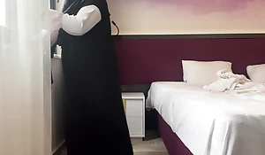 I drilled my stepmom on vacation in a hotel square - forbidden sex in a hijab