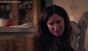 Kathryn Hahn pants pulled down exposes panty while spanking her own pain in the neck