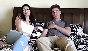 Nerdy College Frat Guy with Huge Dick Can Enjoyment from