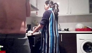 Fighting in the kitchen overage with fucking