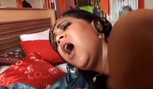 Indian BBW Assfucked and Jizzed mainly rub-down a catch Face