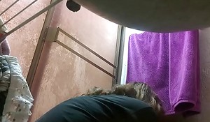 My ma caught at the end of one's tether hidden cam in the shower PART9
